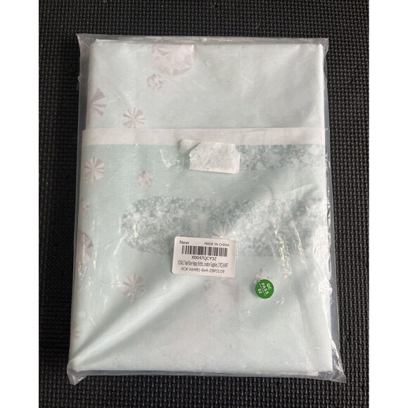 XCKALI Teal Blue Birthday Backdrop and Tablecloth Kit Glitter Teal Blue Diamond - Picture 4 of 6